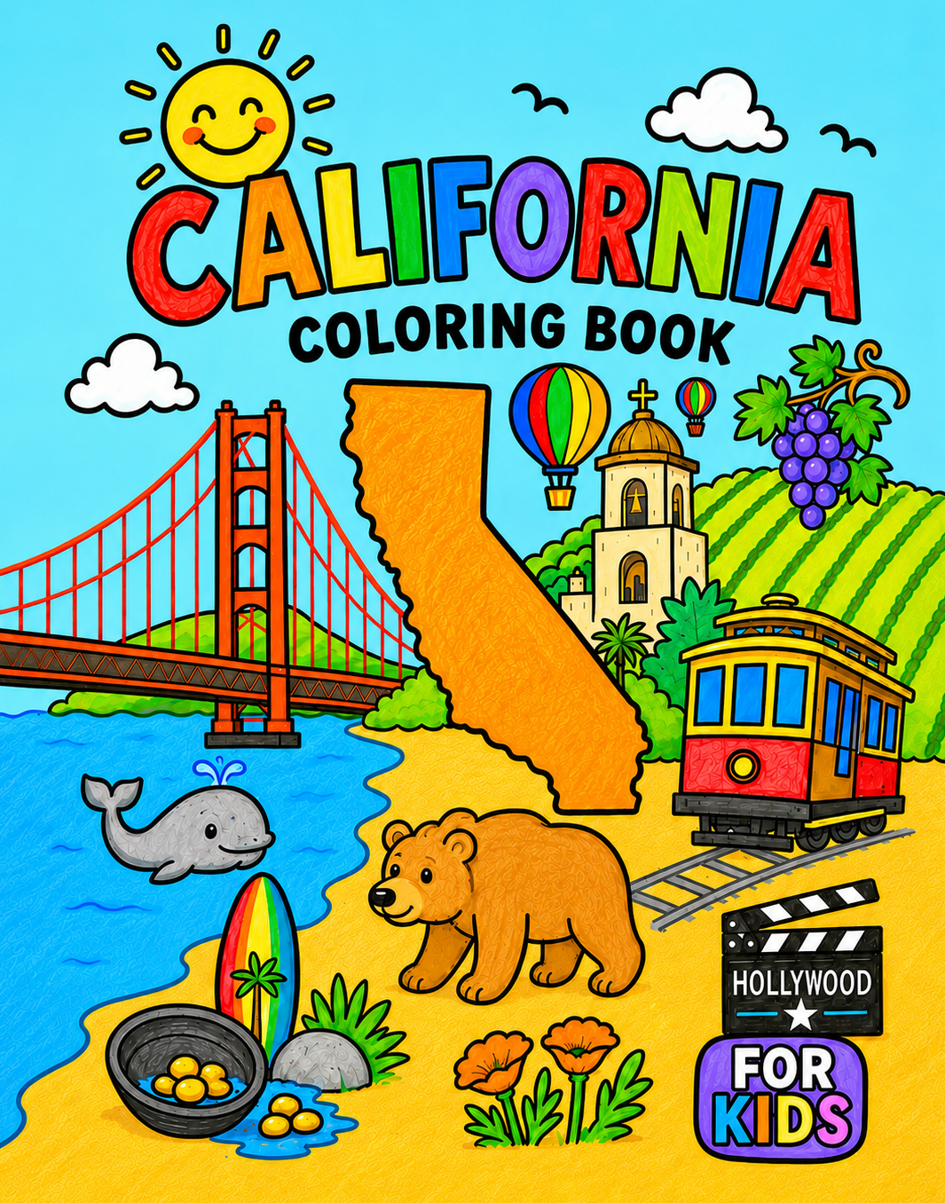 California Coloring Book cover