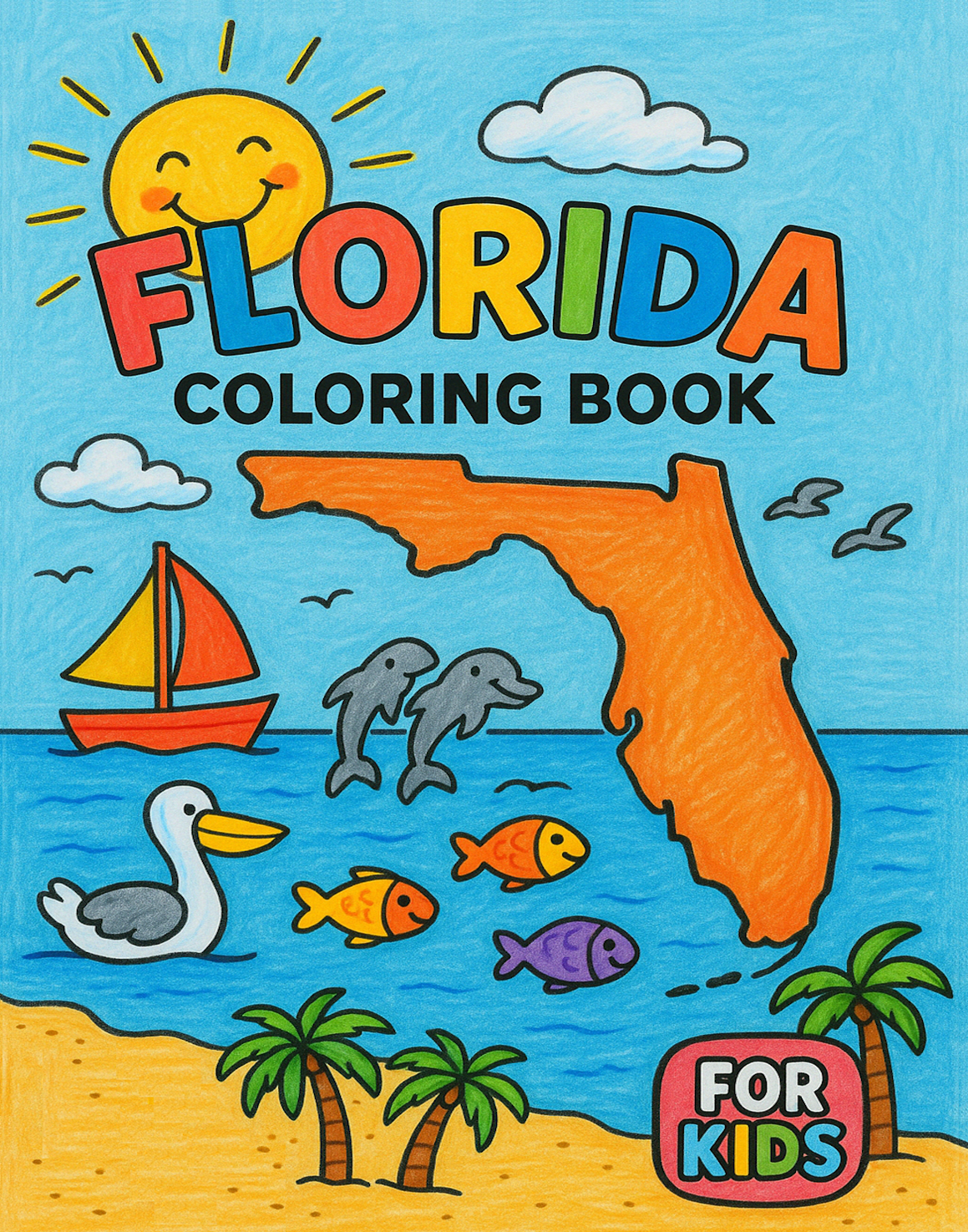 Florida Coloring Book cover art