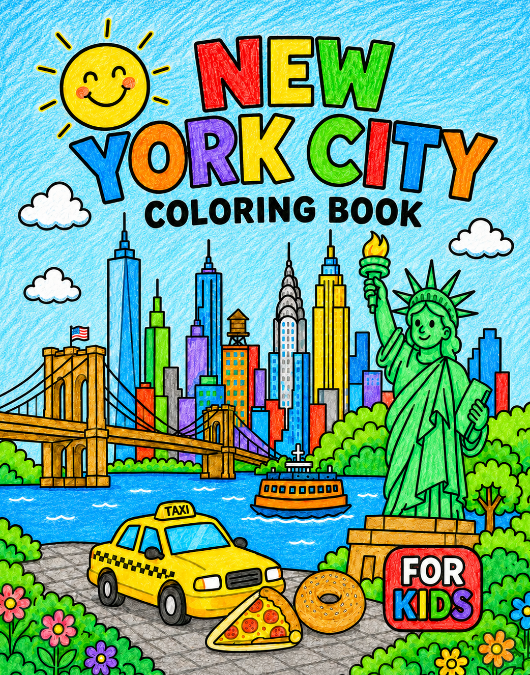 NYC Coloring Book cover