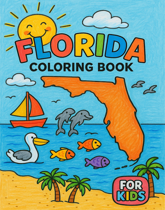 Florida Coloring Book cover